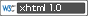 w3c xhtml 1.0